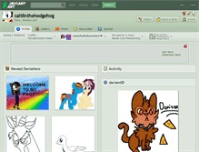 Tablet Screenshot of caitlinthehedgehog.deviantart.com