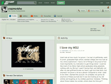 Tablet Screenshot of crazmo4sho.deviantart.com