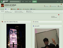 Tablet Screenshot of broken-art-attack.deviantart.com