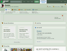 Tablet Screenshot of doraion.deviantart.com