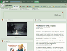 Tablet Screenshot of lostcreek.deviantart.com