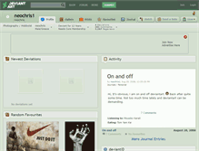 Tablet Screenshot of neochris1.deviantart.com