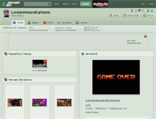 Tablet Screenshot of loveanimeandcartoons.deviantart.com
