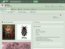 Tablet Screenshot of devirus.deviantart.com