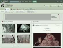 Tablet Screenshot of 541blackrose.deviantart.com