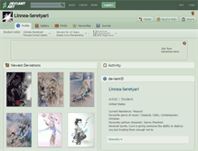 Tablet Screenshot of linnea-seretyari.deviantart.com