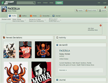 Tablet Screenshot of facezilla.deviantart.com