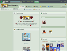 Tablet Screenshot of foxxkrystal.deviantart.com