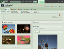 Tablet Screenshot of motleypixel.deviantart.com