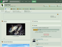Tablet Screenshot of mad-fool.deviantart.com