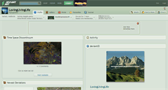Desktop Screenshot of lovinglivinglife.deviantart.com
