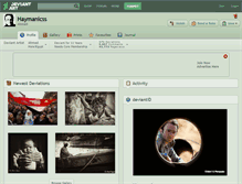 Tablet Screenshot of haymanicss.deviantart.com