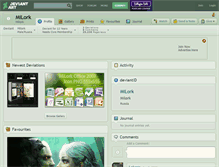 Tablet Screenshot of milork.deviantart.com