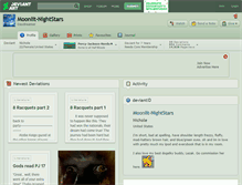 Tablet Screenshot of moonlit-nightstars.deviantart.com