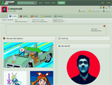 Tablet Screenshot of crimsonvolk.deviantart.com