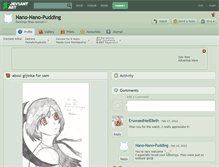 Tablet Screenshot of nano-nano-pudding.deviantart.com