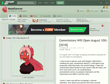 Tablet Screenshot of metalforever.deviantart.com