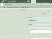 Tablet Screenshot of mostlymonkeys.deviantart.com