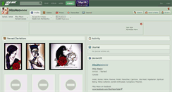 Desktop Screenshot of missmeowww.deviantart.com