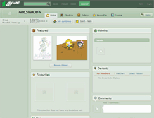 Tablet Screenshot of girlsinmud.deviantart.com