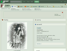 Tablet Screenshot of linaire.deviantart.com