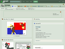 Tablet Screenshot of barango.deviantart.com