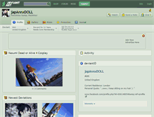 Tablet Screenshot of japannxdoll.deviantart.com