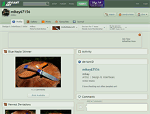 Tablet Screenshot of mikey67156.deviantart.com