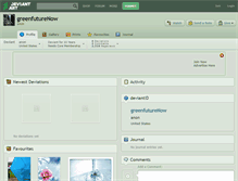Tablet Screenshot of greenfuturenow.deviantart.com