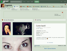 Tablet Screenshot of forget666.deviantart.com
