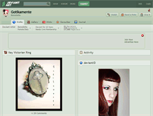 Tablet Screenshot of gotikamente.deviantart.com