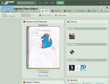 Tablet Screenshot of digimon-fans-unite.deviantart.com