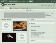 Tablet Screenshot of gothrckmanchesta.deviantart.com