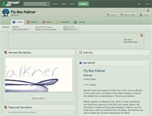 Tablet Screenshot of fly-boy-falkner.deviantart.com