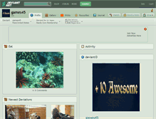 Tablet Screenshot of games45.deviantart.com