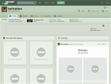 Tablet Screenshot of katrinablack.deviantart.com