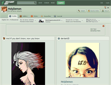 Tablet Screenshot of holydemon.deviantart.com