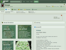 Tablet Screenshot of powan.deviantart.com