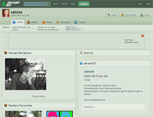 Tablet Screenshot of canxxx.deviantart.com