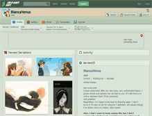 Tablet Screenshot of blancavenus.deviantart.com