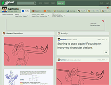 Tablet Screenshot of kaimioko.deviantart.com
