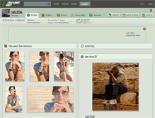 Tablet Screenshot of lab206.deviantart.com