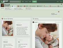Tablet Screenshot of firewuff.deviantart.com