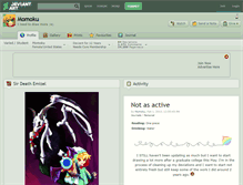 Tablet Screenshot of momoku.deviantart.com