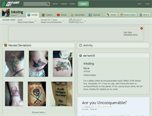 Tablet Screenshot of inksling.deviantart.com