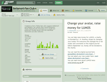 Tablet Screenshot of bellamort-fan-club.deviantart.com