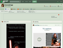 Tablet Screenshot of emeraldcage.deviantart.com