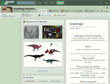 Tablet Screenshot of anything-animals.deviantart.com