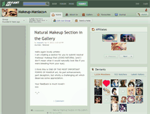 Tablet Screenshot of makeup-maniacs.deviantart.com