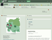 Tablet Screenshot of antoids.deviantart.com